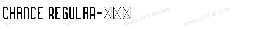 Chance Regular字体转换